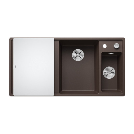 Blanco Axia III 6S Kávé 1med+gyüm.+csepp. Silgránit mosogató InFino 1000x510mm jobbos