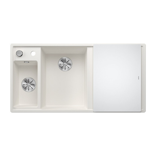 Blanco Axia III 6S Fehér 1med+cs+gyüm. Silgránit mosogató InFino 1000x510mm balos