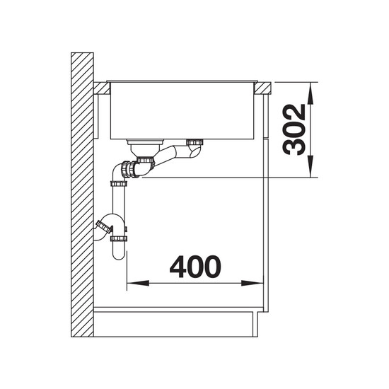 Blanco Axia III 6S Tartufo 1med+cs+gyüm. Silgránit mosogató InFino 1000x510mm balos