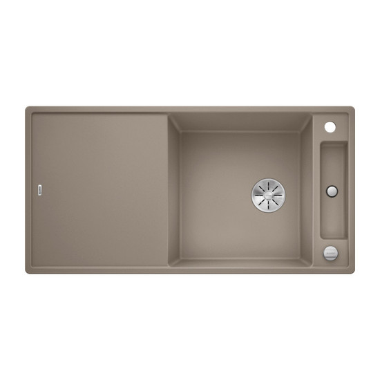 Blanco Axia III XL 6S Tartufo 1med+gyüm.+csepp. Silgránit mosogató InFino 1000x510mm üveg vágódeszkával