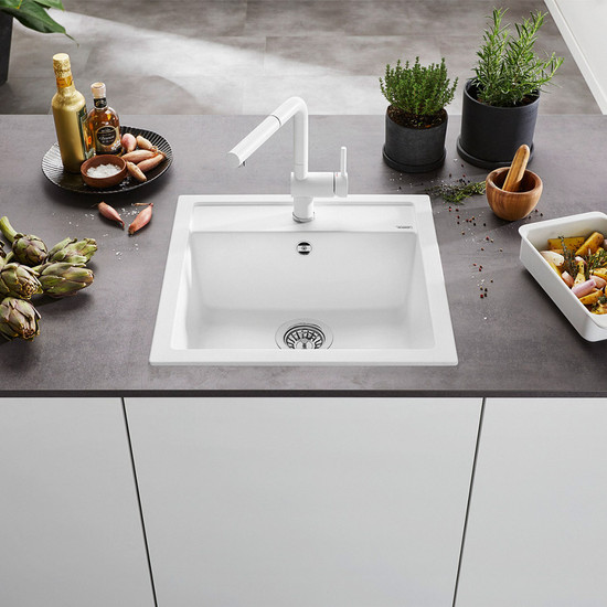 Blanco Dalago 5 Fehér 1med Silgránit mosogató 515x510/190mm exc.-rel 518524 Blanco Dalago 5 Fehér 1med Silgránit mosogató 515x510/190mm exc.-rel 518524