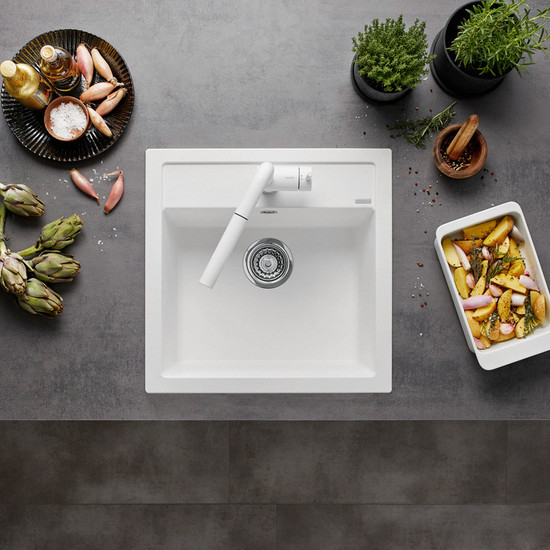 Blanco Dalago 5 Fehér 1med Silgránit mosogató 515x510/190mm exc.-rel 518524 Blanco Dalago 5 Fehér 1med Silgránit mosogató 515x510/190mm exc.-rel 518524