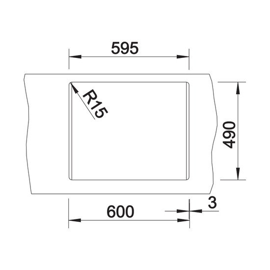 Blanco Dalago 6 Antracit 1med Silgránit mosogató 615x510/180mm 514197 Blanco Dalago 6 Antracit 1med Silgránit mosogató 615x510/180mm 514197