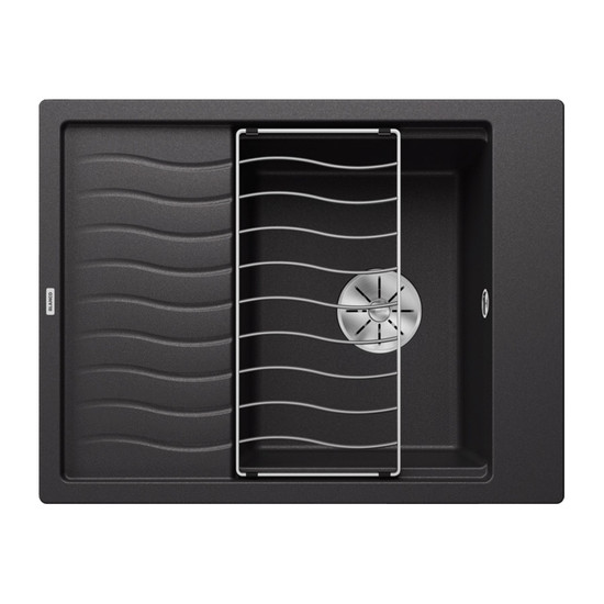 Blanco Elon 45S Antracit 1mély+csepp. Silgránit mosogató 650x500mm ext.nélk.524824