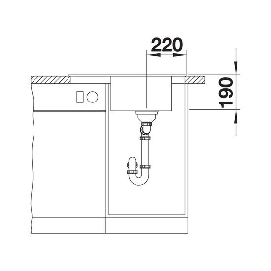 Blanco Elon 45S Antracit 1mély+csepp. Silgránit mosogató 650x500mm ext.nélk.524824