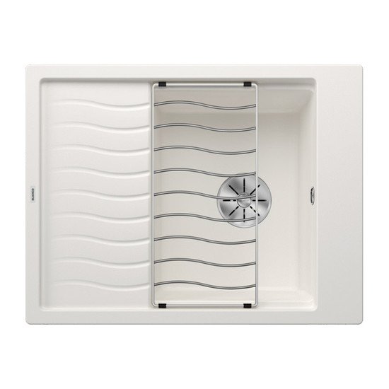 Blanco Elon 45S Fehér 1mély+csepp. Silgránit mosogató 650x500mm ext.nélk.524828 Blanco Elon 45S Fehér 1mély+csepp. Silgránit mosogató 650x500mm ext.nélk.524828