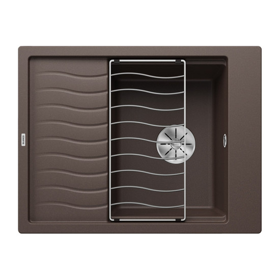Blanco Elon 45S Kávé 1mély+csepp. Silgránit mosogató 650x500mm ext.nélk.524833 Blanco Elon 45S Kávé 1mély+csepp. Silgránit mosogató 650x500mm ext.nélk.524833