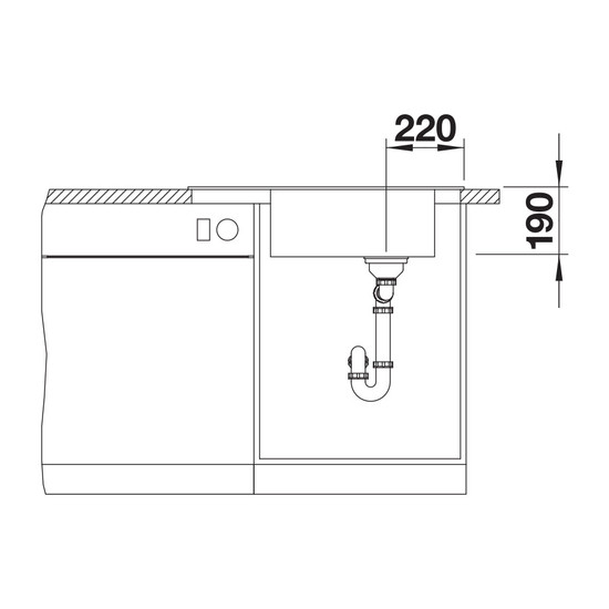 Blanco Elon XL 6S Antracit 1mély+csepp. Silgránit mosogató 780x500mm ext.nélk. Blanco Elon XL 6S Antracit 1mély+csepp. Silgránit mosogató 780x500mm ext.nélk.