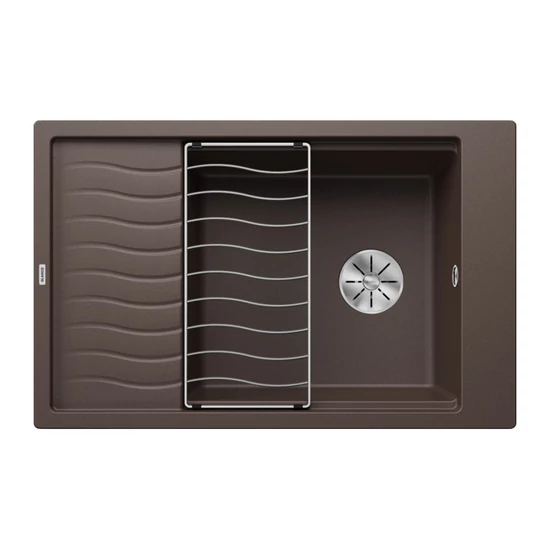 Blanco Elon XL 6S Kávé 1mély+csepp. Silgránit mosogató 780x500mm ext.nélk. 524853