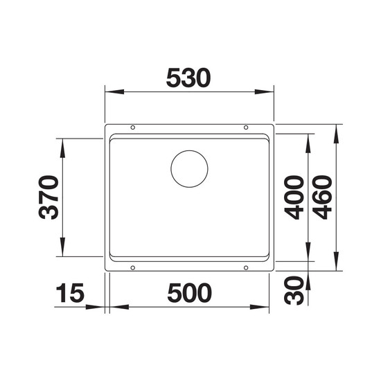 Blanco Etagon 500-U Tartufo mosogató 1med sínnel 500x400mm exc. nélkül 522234 Blanco Etagon 500-U Tartufo mosogató 1med sínnel 500x400mm exc. nélkül 522234