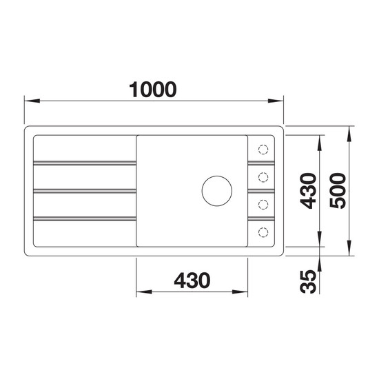 Blanco Faron XL 6 S PD Kávé Silgránit mosogató tartozéknélk., exc.nélk. 524812