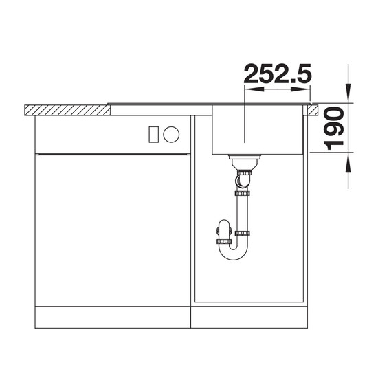 Blanco LEGRA 45 S Kávé tartozéknélk.Silgránit mosogató 780x500/19mm 522206