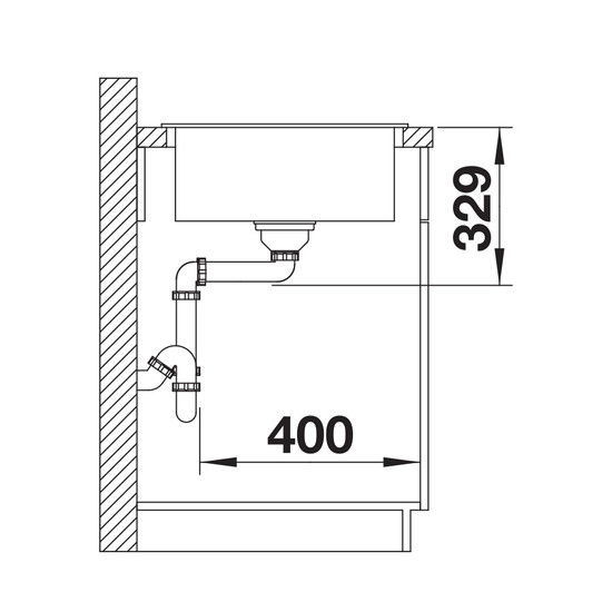 Blanco LEGRA 45 S Kávé tartozéknélk.Silgránit mosogató 780x500/19mm 522206