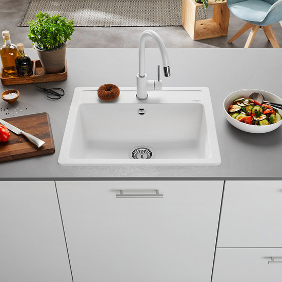 Blanco Legra 6 Fehér 1med. Silgránit mosogató 585x500mm exc.nélk. 523334 Blanco Legra 6 Fehér 1med. Silgránit mosogató 585x500mm exc.nélk. 523334