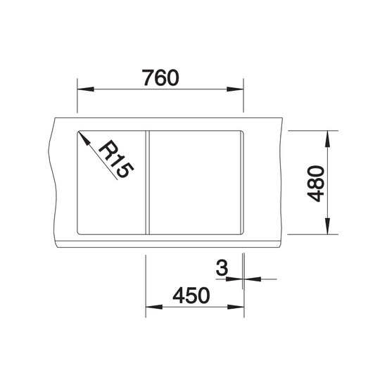 Blanco Metra 45S Kávé 1med+cs Silgránit mosogató 780x500mm exc.nélkül 515039 Blanco Metra 45S Kávé 1med+cs Silgránit mosogató 780x500mm exc.nélkül 515039
