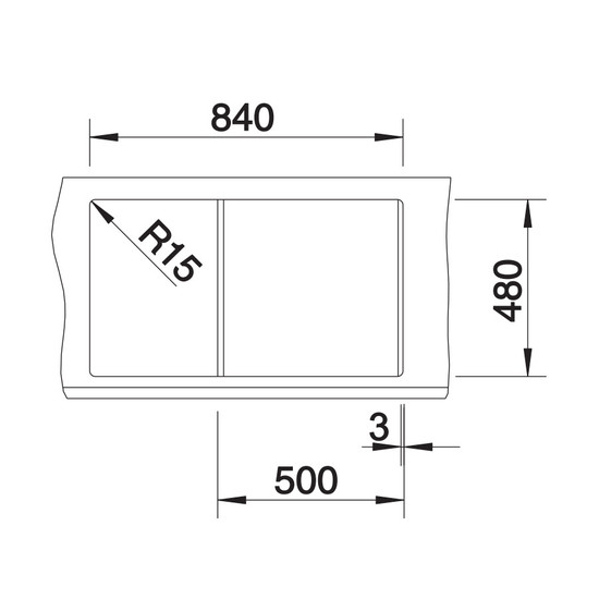 Blanco Metra 5S Fehér 1med+cs. Silgránit mosogató 860x500mm exc. nélkül 513205 Blanco Metra 5S Fehér 1med+cs. Silgránit mosogató 860x500mm exc. nélkül 513205
