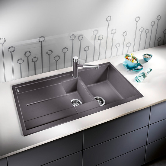 Blanco Metra 6S Alumetál 1med+cs+gyüm. Silgránit mosogató 1000x500mm exc.tartozéknélk.513222 Blanco Metra 6S Alumetál 1med+cs+gyüm. Silgránit mosogató 1000x500mm exc.tartozéknélk.513222