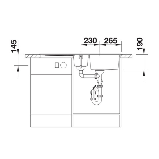 Blanco Metra 6S Alumetál 1med+cs+gyüm. Silgránit mosogató 1000x500mm exc.tartozéknélk.513222 Blanco Metra 6S Alumetál 1med+cs+gyüm. Silgránit mosogató 1000x500mm exc.tartozéknélk.513222