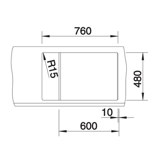 Blanco Metra 6S Compact Fehér exc.1med+cs+gyüm Silgránit mosogató 780x500mm 513468 Blanco Metra 6S Compact Fehér exc.1med+cs+gyüm Silgránit mosogató 780x500mm 513468