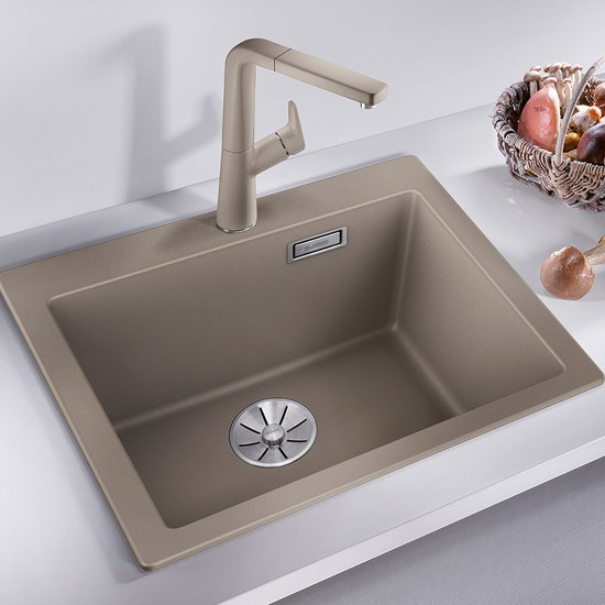 Blanco Pleon 5 PD Tartufo 1med. 515x510mm silg.mosogató exct.nélk. 521675 Blanco Pleon 5 PD Tartufo 1med. 515x510mm silg.mosogató exct.nélk. 521675
