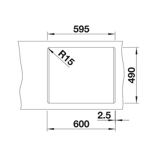 Blanco Pleon 6 Split Antracit 615x510mm silg.mosogató exct.nélk. 521689