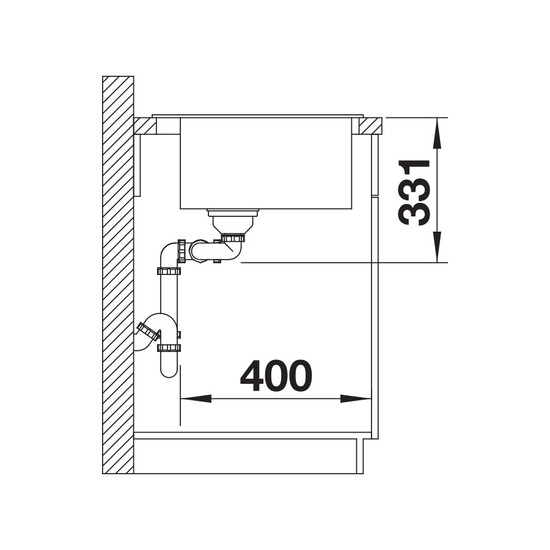 Blanco Pleon 6 Split Antracit 615x510mm silg.mosogató exct.nélk. 521689