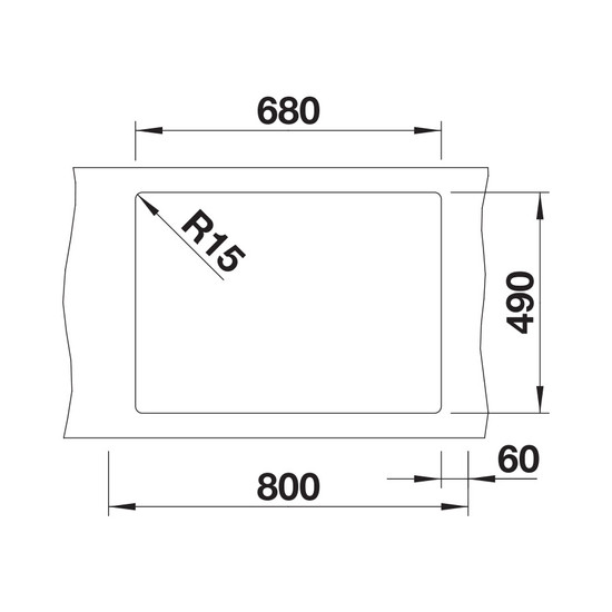 Blanco Pleon 8 PD Fehér 1med. 700x510mm silg.mosogató exct.nélk. 523047 Blanco Pleon 8 PD Fehér 1med. 700x510mm silg.mosogató exct.nélk. 523047