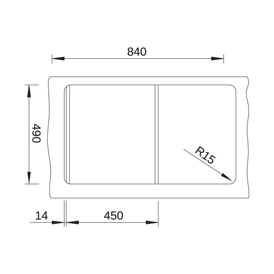 Blanco Zenar 45S Alumetál 860x510/190mm 1med+csep. Silgránit mosogató balos fa tartozék exc. 523842