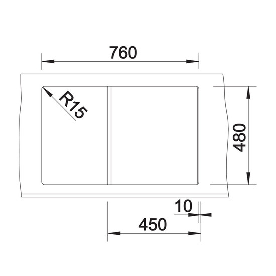 Blanco Zia 45S Kávé 1m+cs. Silgránit mosogató 780x500mm ext.nélk. 515070 Blanco Zia 45S Kávé 1m+cs. Silgránit mosogató 780x500mm ext.nélk. 515070
