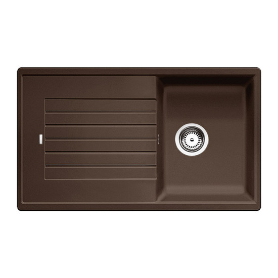 Blanco Zia 45SL Kávé 1m+cs. Silgránit mosogató 860x500mm ext.nélk. 516745 Blanco Zia 45SL Kávé 1m+cs. Silgránit mosogató 860x500mm ext.nélk. 516745