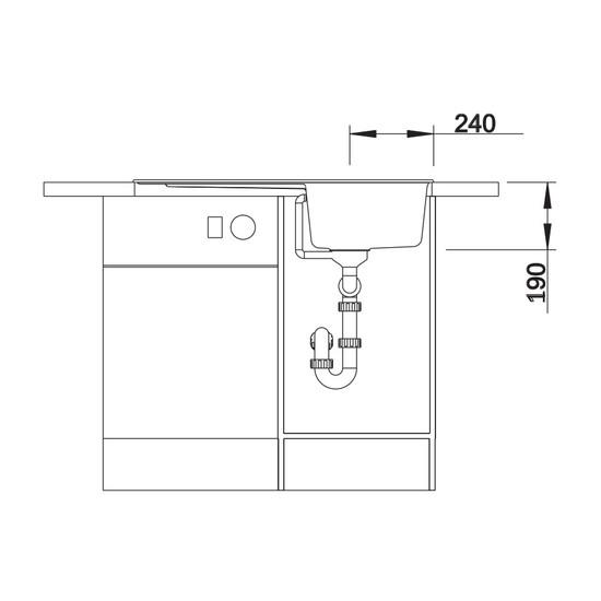 Blanco Zia 45SL Kávé 1m+cs. Silgránit mosogató 860x500mm ext.nélk. 516745 Blanco Zia 45SL Kávé 1m+cs. Silgránit mosogató 860x500mm ext.nélk. 516745