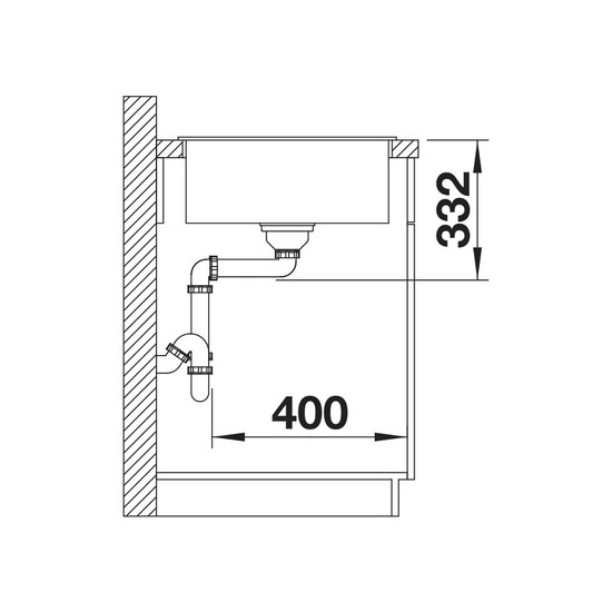 Blanco Zia 5S Kávé 1m+cs. Silgránit mosogató 860x500mm ext.nélk.520519