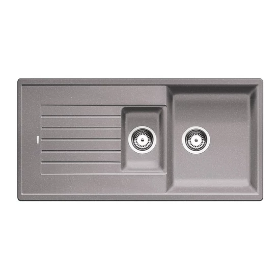 Blanco Zia 6S Alumetál 1m+gyüm+cs. Silgránit mosogató 1000x500mm ext.nélk. 514741