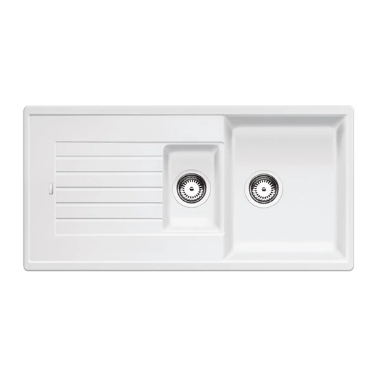 Blanco Zia 6S Fehér 1m+gyüm+cs. Silgránit mosogató 1000x500mm ext.nélk. 514742