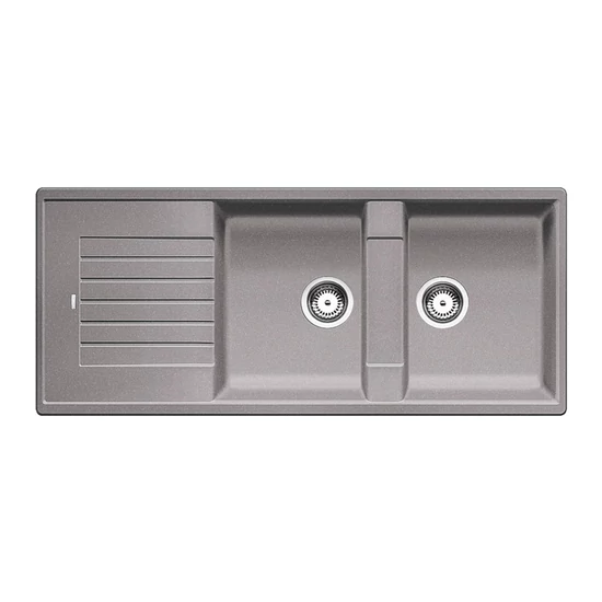 Blanco Zia 8S Alumetál 2m+cs. Silgránit mosogató 1160x500mm ext.nélk. 515596