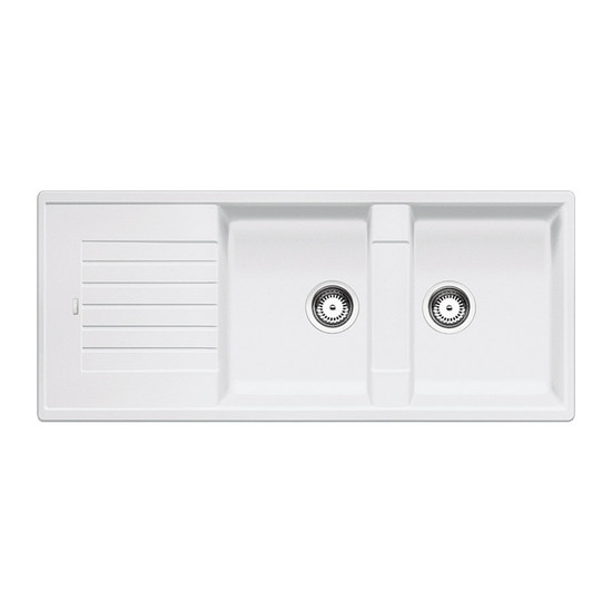 Blanco Zia 8S Fehér 2m+cs. Silgránit mosogató 1160x500mm ext.nélk. 515597 Blanco Zia 8S Fehér 2m+cs. Silgránit mosogató 1160x500mm ext.nélk. 515597