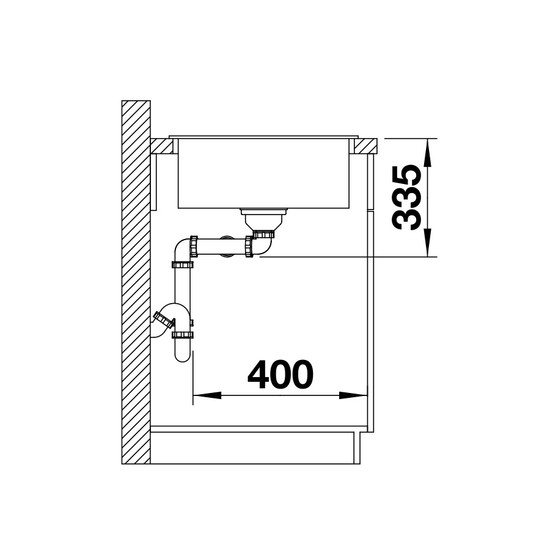 Blanco Zia 9 Fehér 2mély. 860x500mm ext.nélk. 516678