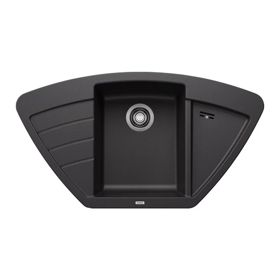 Blanco Zia 9E Antracit 1mély+cs. sarok Silgránit mosogató 930x510mm exc. nélk 514764
