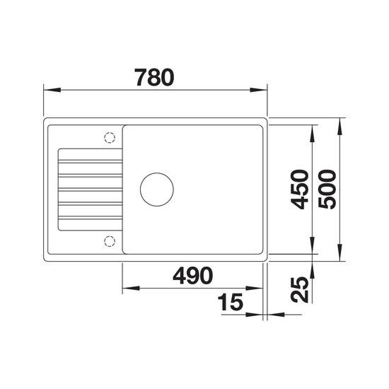 Blanco Zia XL 6S Compact Antracit 1m+cs. Silgránit mosogató 780x500mm exct.nélk. 523273 Blanco Zia XL 6S Compact Antracit 1m+cs. Silgránit mosogató 780x500mm exct.nélk. 523273