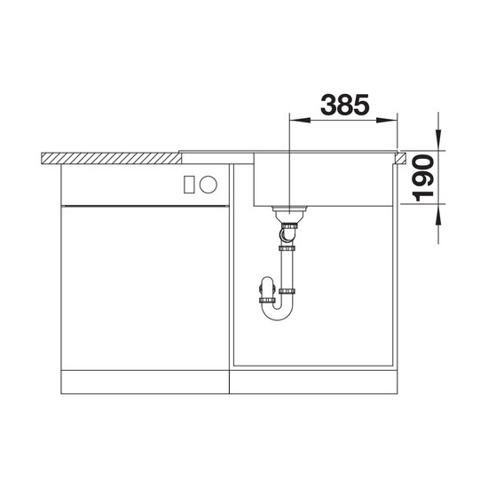Blanco Zia XL 6S Compact Kávé 1m+cs. Silgránit mosogató 780x500mm exct.nélk. 523282
