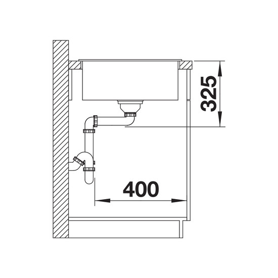 Blanco Zia XL 6S Compact Kávé 1m+cs. Silgránit mosogató 780x500mm exct.nélk. 523282