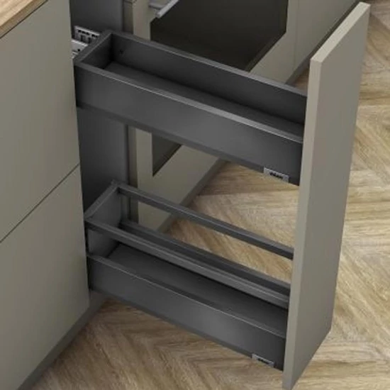 Blum MERIVOBOX Space Twin BM fiókszett E magasságú Korlát magasítással 500mm Orionszürke