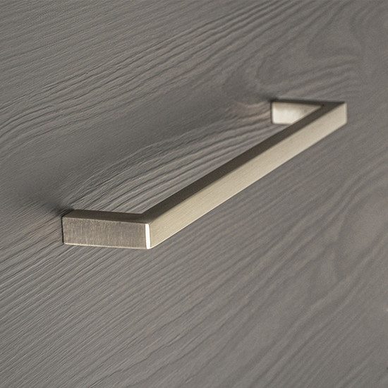 Bútorfogantyú DAVIDE Csiszolt nikkel 160mm