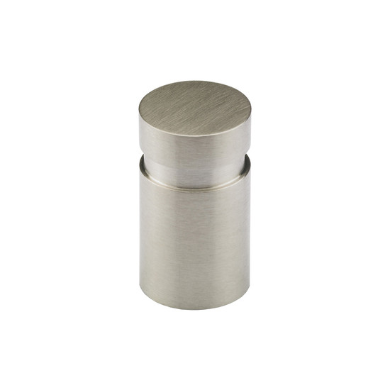 Bútorfogantyú gomb MONACUM D=14 mm csiszolt nemesacél