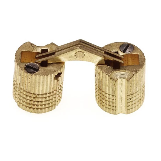 Bútorpánt dugópánt CI02-14x31mm Sárga réz