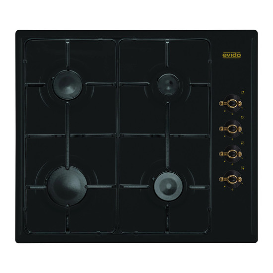 Evido Rustic-H 60C Gáz főzőlap Antracit