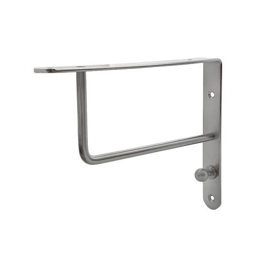 Fali polctartó konzol 220x228 Inox-01