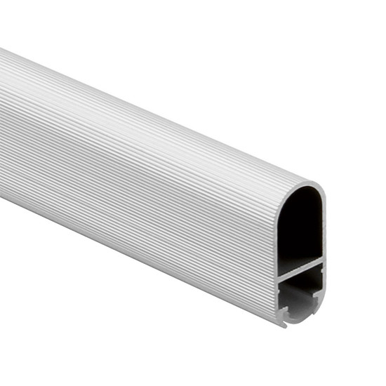 Fém vállfatartó rúd ovális STRONG LED profil Ezüst Elox 200cm Fém vállfatartó rúd ovális STRONG LED profil Ezüst Elox 200cm
