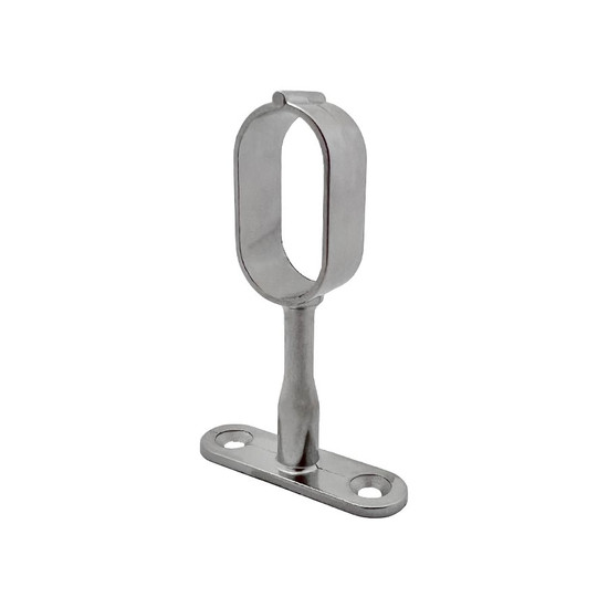 Fém vállfatartó függő rúdtartó 71mm ovális nyitott Nikkel 12109 Fém vállfatartó függő rúdtartó 71mm ovális nyitott Nikkel 12109