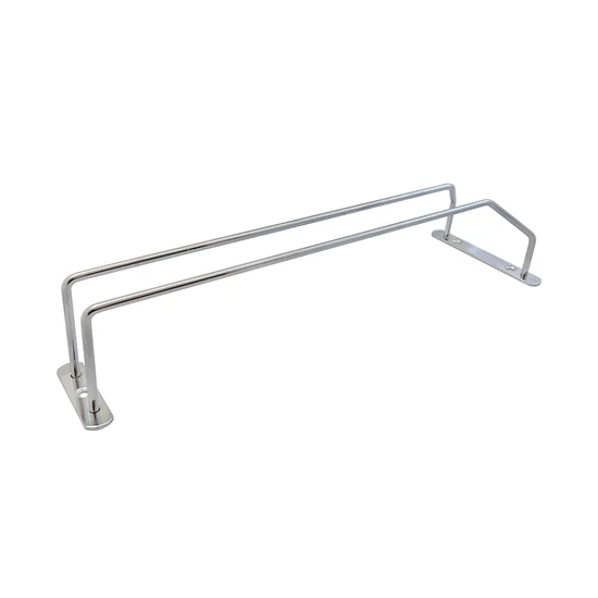 Fémrács H604A talpas pohártartó 1 soros 105x70x340mm Króm Fémrács H604A talpas